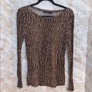 Cheetah long sleeve blouse✨